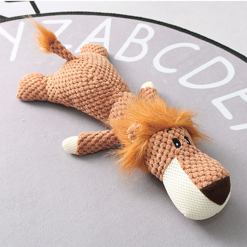 Plush Cartoon Puppy Dog Squeak Toy - Little Pretty Paws