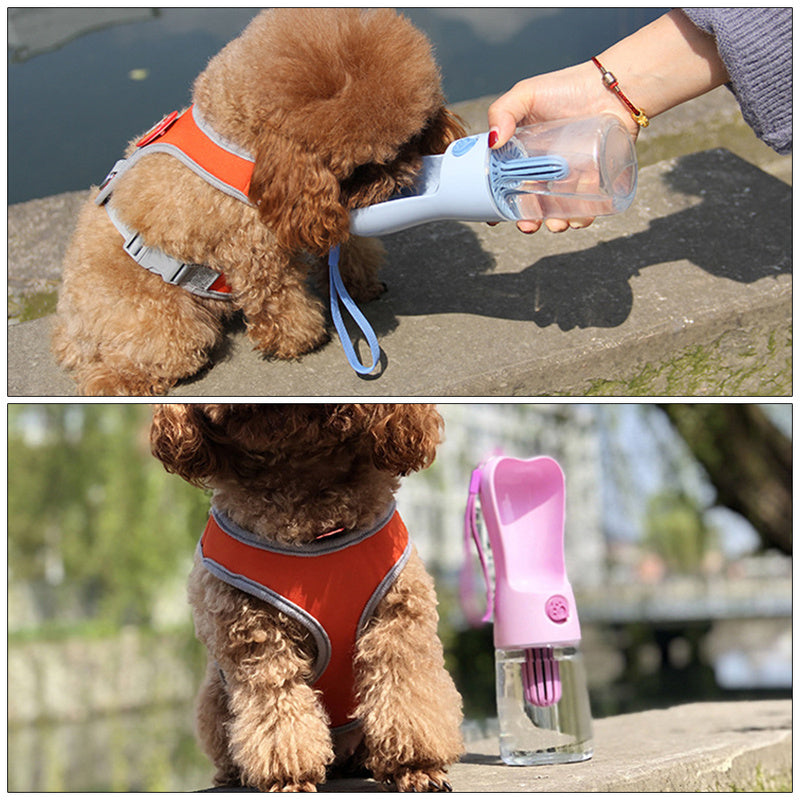 Pet Dog Cat Water Bottle Portable Feeder - Little Pretty Paws