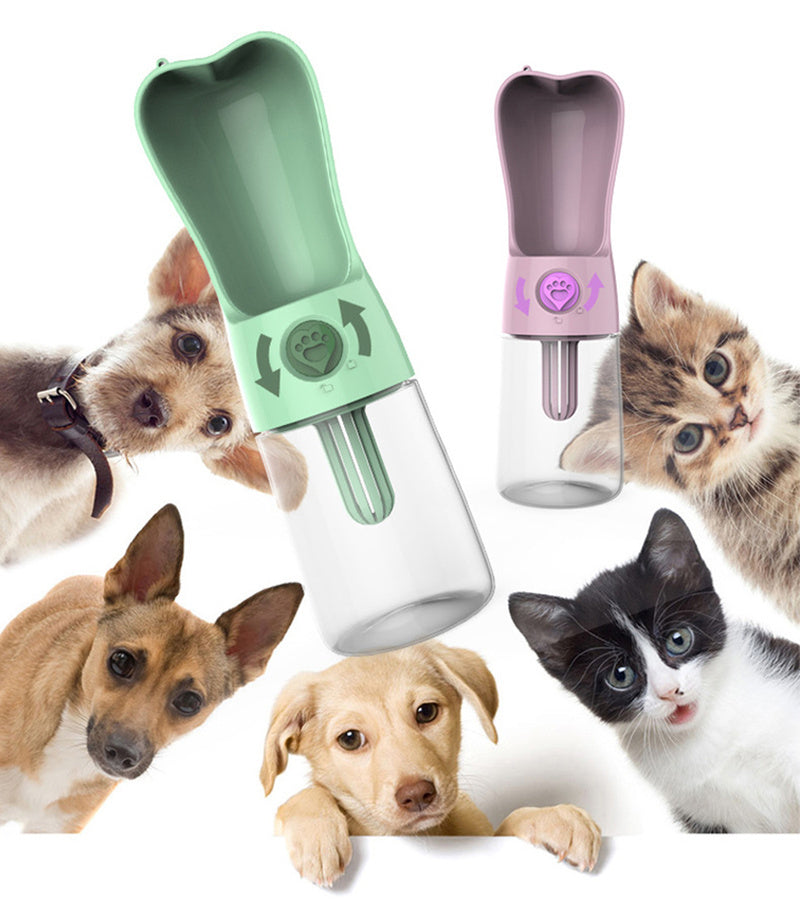 Pet Dog Cat Water Bottle Portable Feeder - Little Pretty Paws