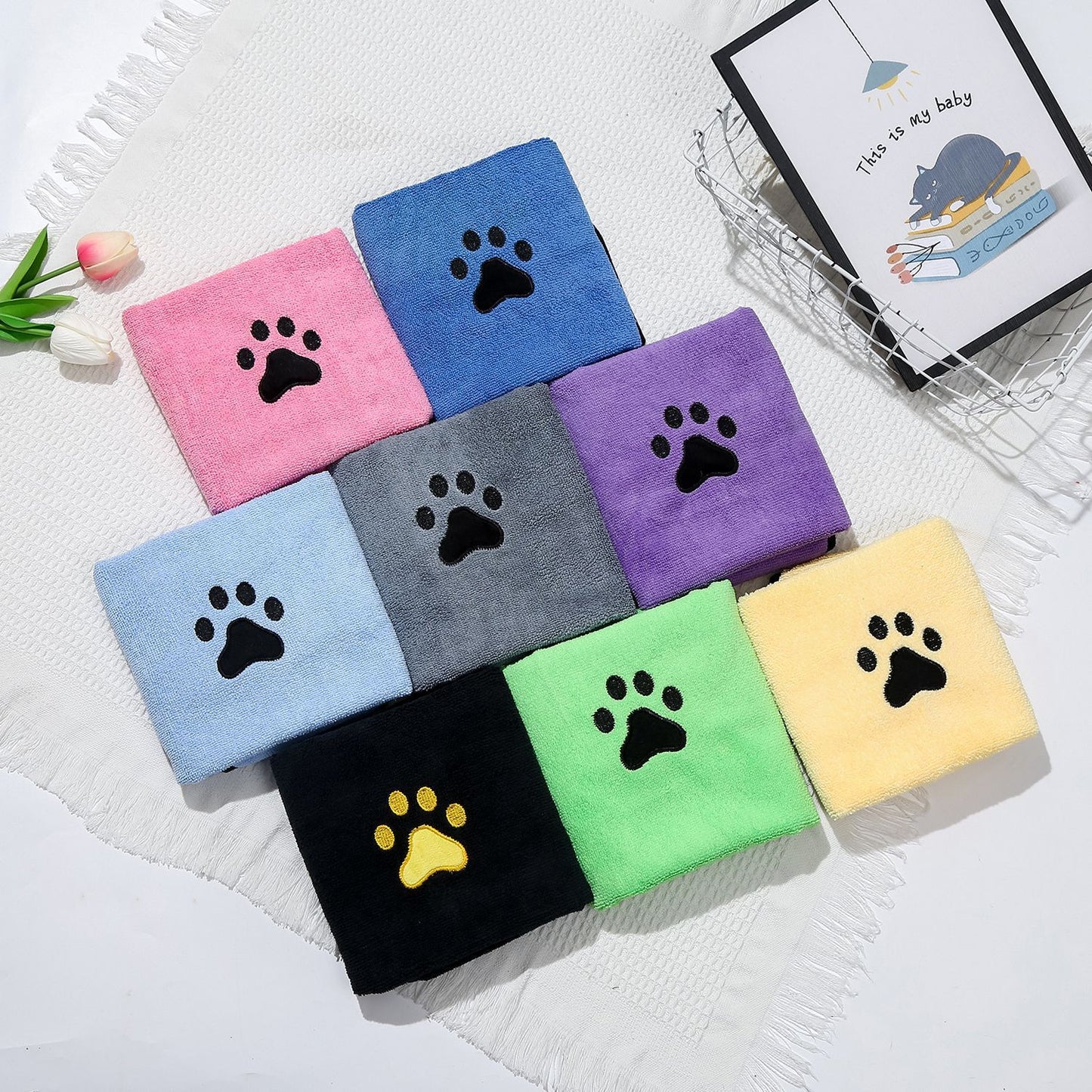 Super Quick Dog Drying Bath Towel - Little Pretty Paws