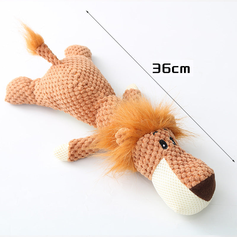 Plush Cartoon Puppy Dog Squeak Toy - Little Pretty Paws