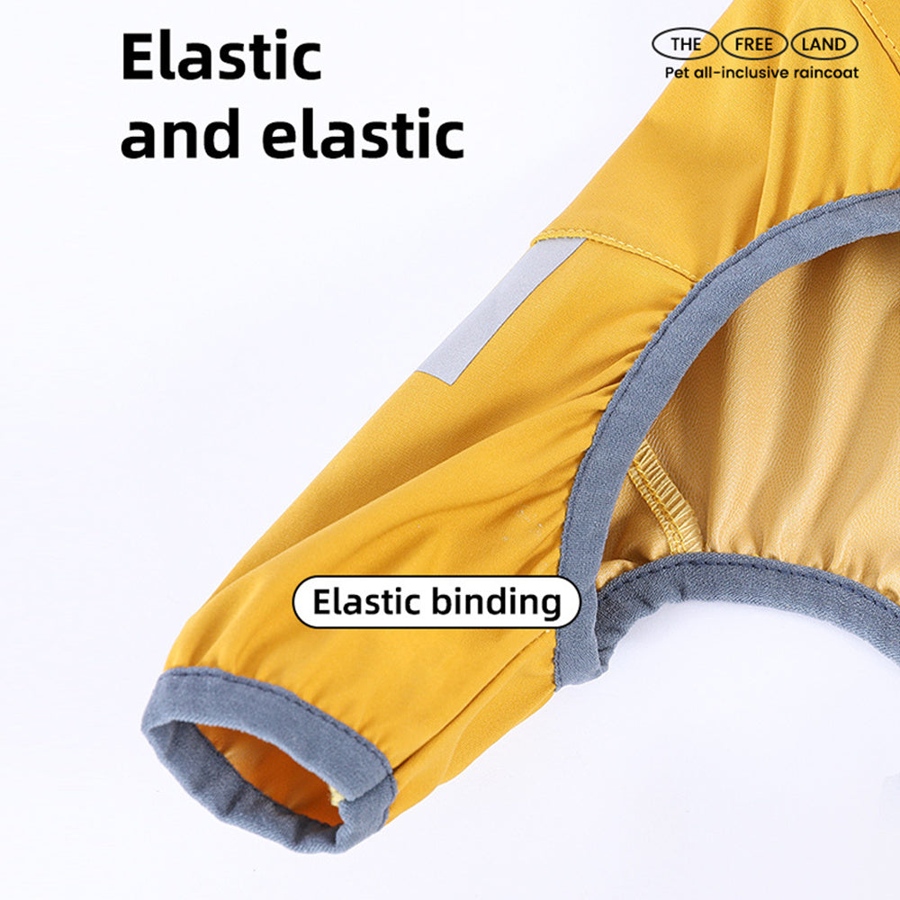 Waterproof Reflective Dog Rain Jacket With Hood - Little Pretty Paws