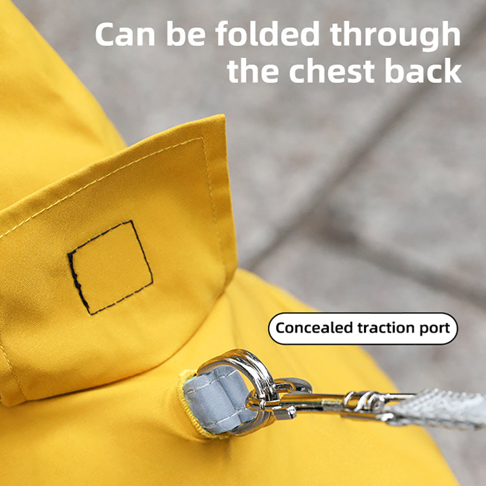 Waterproof Reflective Dog Rain Jacket With Hood - Little Pretty Paws