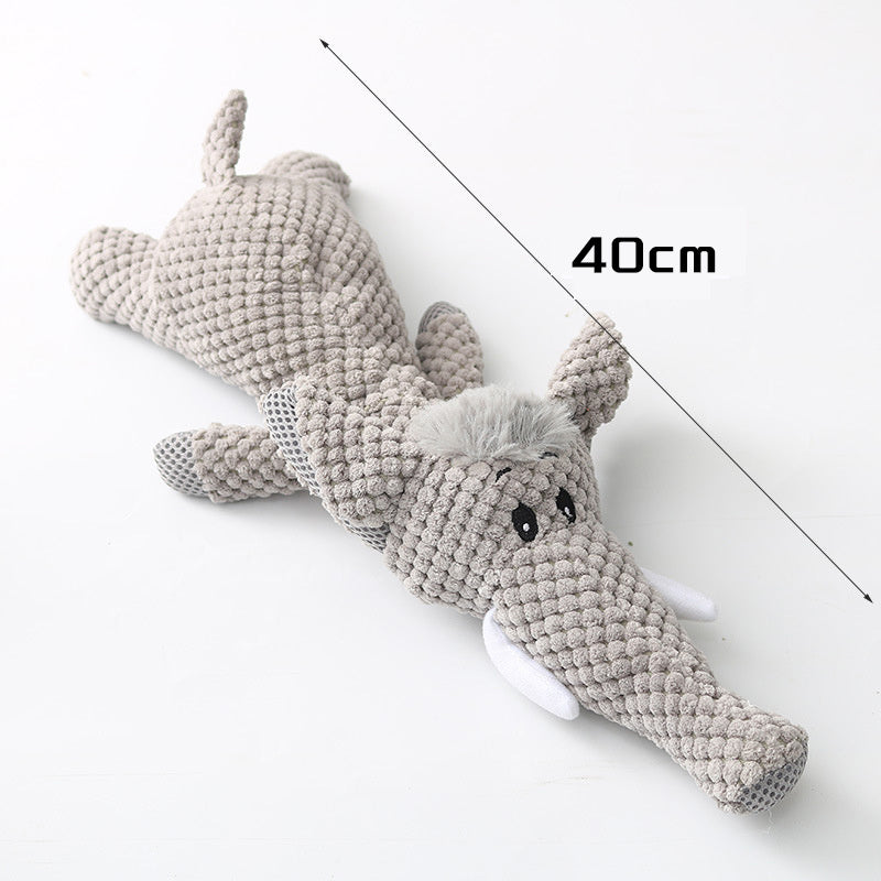 Plush Cartoon Puppy Dog Squeak Toy - Little Pretty Paws