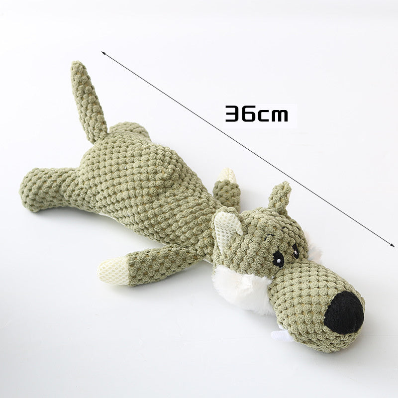 Plush Cartoon Puppy Dog Squeak Toy - Little Pretty Paws